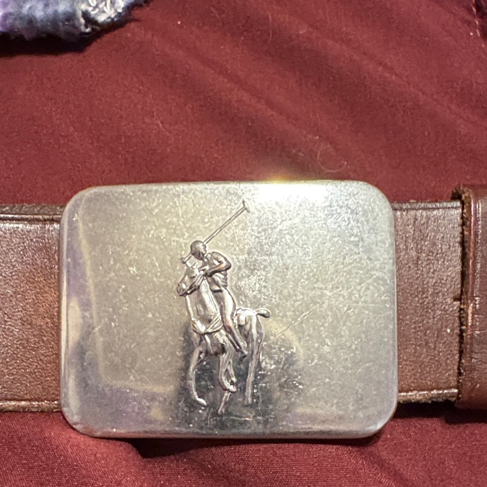 Polo by Ralph Lauren Brown Belt with Silver Buckle